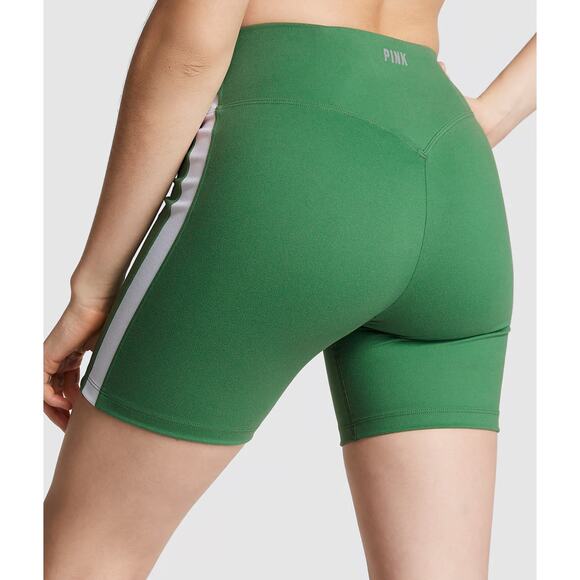 NWT Victoria’s Secret 6" SOFT ULTIMATE HIGH-WAIST BIKER SHORTS Stripe Athletic - Picture 3 of 5